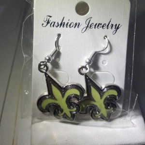 New Orleans Saints NFL Fashion Dangle Earrings NEW